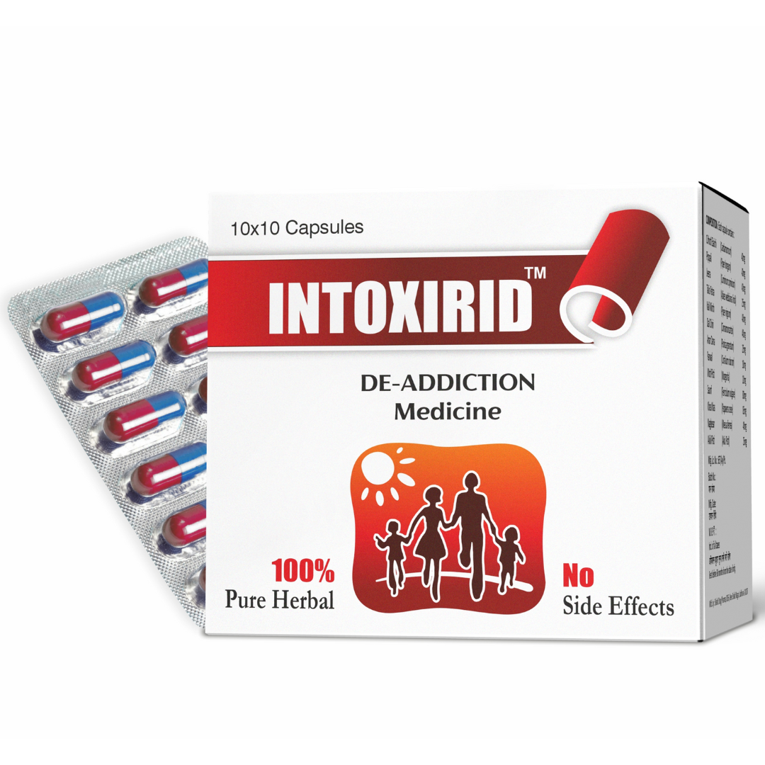 Intoxirid Capsules | De-addiction Herbal Medicine | Mental Health | 10x10 Capsules