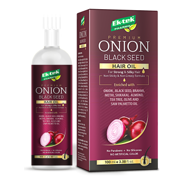 Onion Black Seed Hair Oil | Non-sticky & Non-greasy formula |